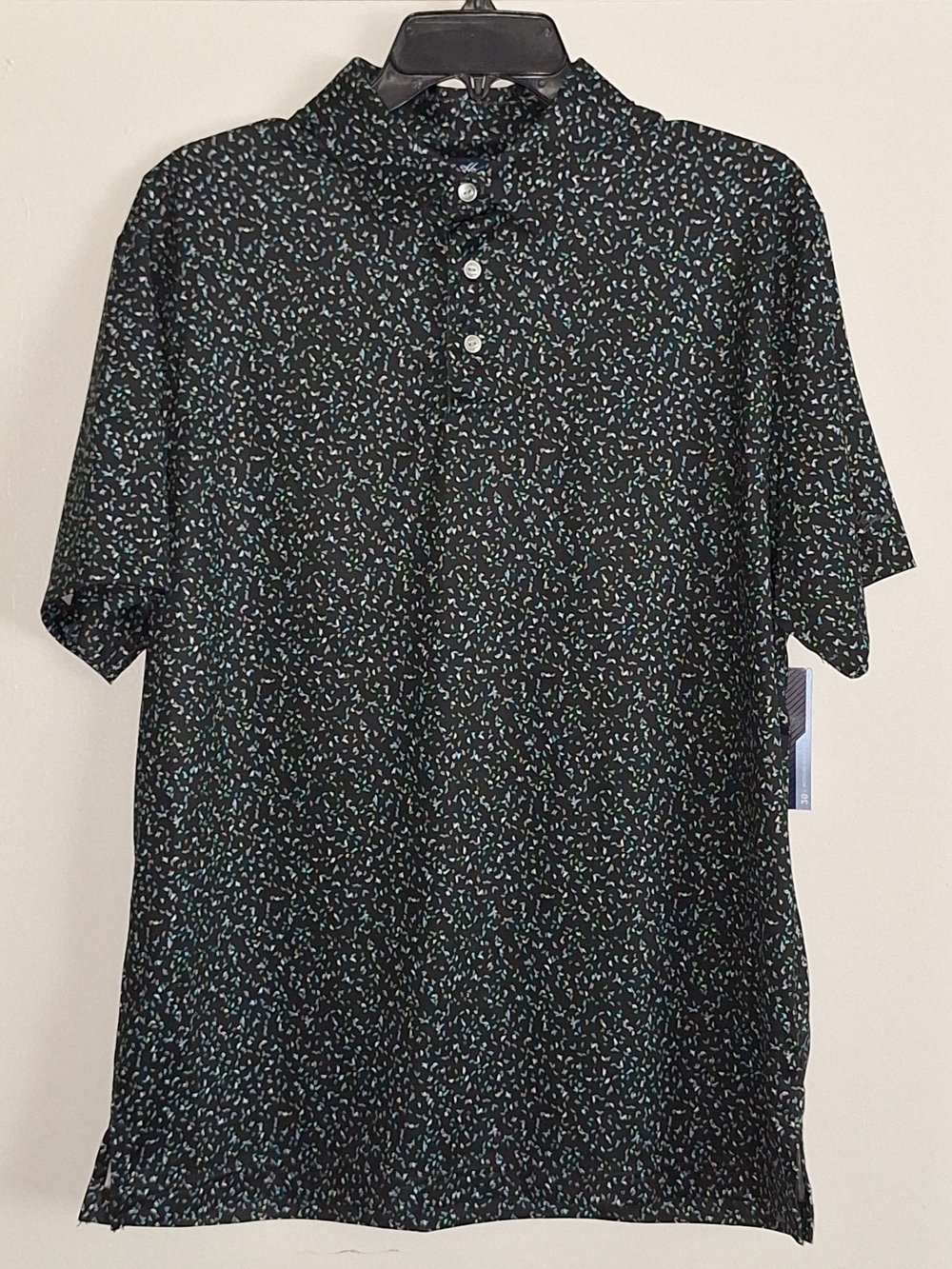 Ben Hogan Black Polo With Patterns
